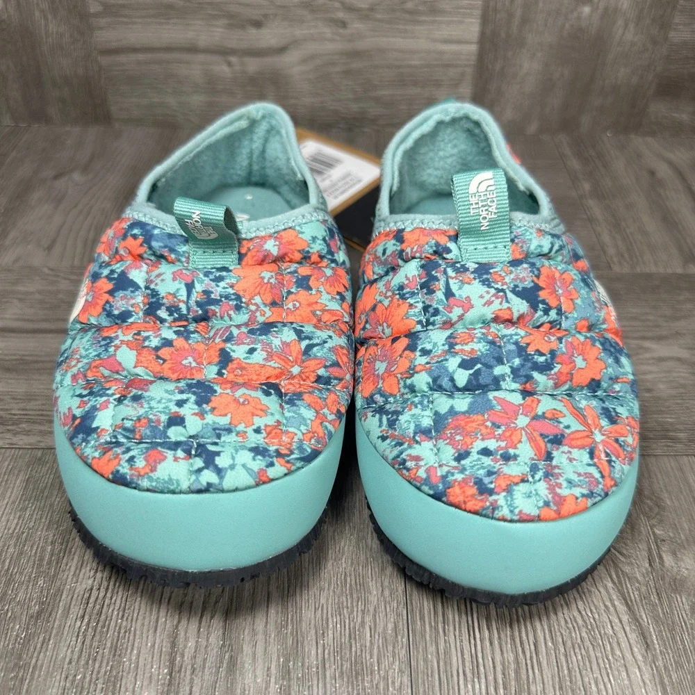 The North Face Traction Mule II Kids 11 Floral Insulated Puffer Slip On NEW